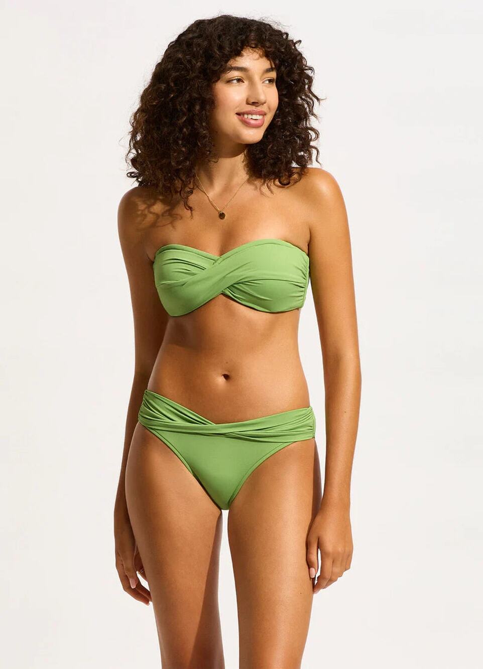 Seafolly Collective Twist Band Hipster - Sage NWT SIZE US 4